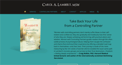 Desktop Screenshot of carol-lambert.com