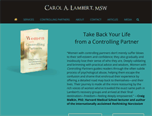 Tablet Screenshot of carol-lambert.com